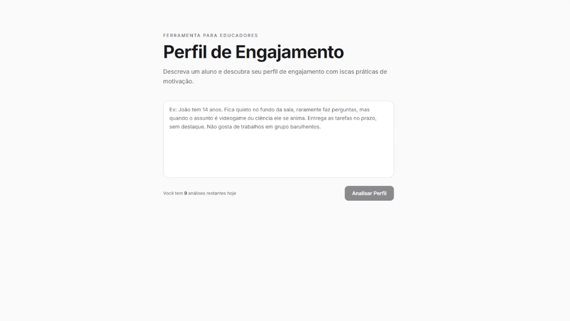 Análise do Perfil do Aluno